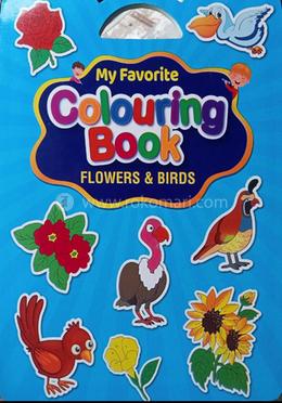 My Favourite Colouring Book Flower and Birds image