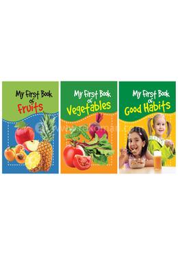 My First Book of Fruits, Vegetables and Good Habits : Set of 3 Books image
