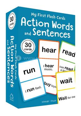 My First Flash Cards Action Words and Sentences - 30 cards image