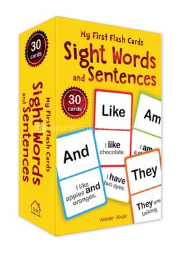 My First Flash Cards Sight Words and Sentences - 30 cards image
