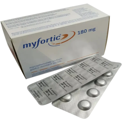 Myfortic 180mg Tablet 10's Strip image