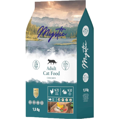 Mystic Low Grain Adult Chicken Dry Cat Food 1.5 kg image