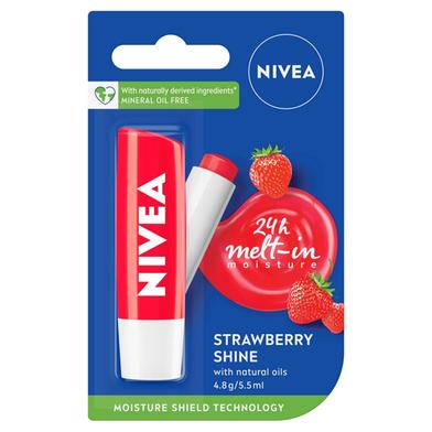NIVEA Lip Balm, Fruity Shine, 4.8g image