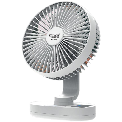 NIYAMA KL-275 Rechargeable Table Fan With LED Light. image