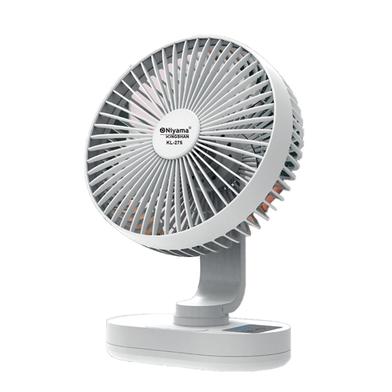 NIYAMA KL-275 Rechargeable Table Fan With LED Light. image