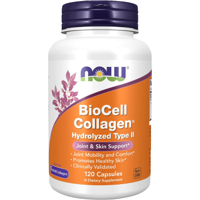 NOW BioCell Collagen Hydrolyzed Type II 120 Capsules -484640698 image