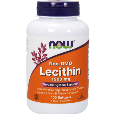 NOW Lecithin 1200 mg 100 Softgels image