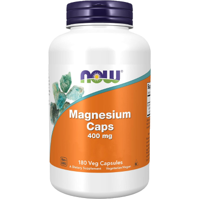 NOW Magnesium Caps 400 mg 180 Veg Capsules -524382035 image