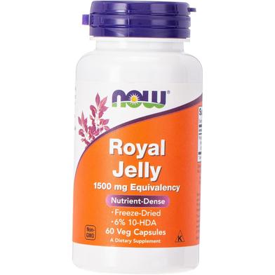 NOW Royal Jelly 1500mg – 60 Veg Capsules image