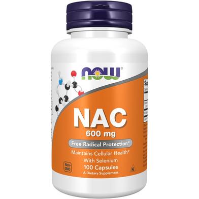 NOW Supplements NAC 600 mg – 100 Veg Capsules image