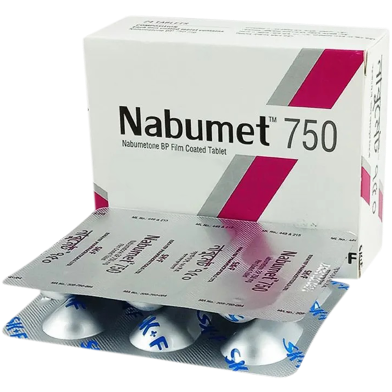 Nabumet 750 mg Tablet – 6's Strip image