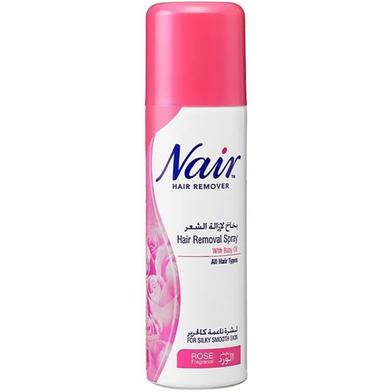 Nair Rose Fra. Hair Removal Spray With Baby Oil 200 ml (UAE) image