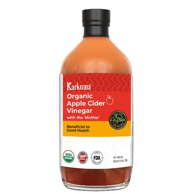 Karkuma Organic Apple Cider Vinegar With The Mother (আপেল সিডার ভিনেগার) - 480 ml image