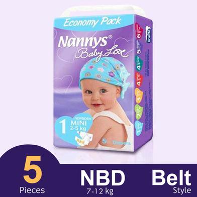 Nannys Baby Love Belt System Baby Diaper (Mini) (2-5kg) (5pcs) image