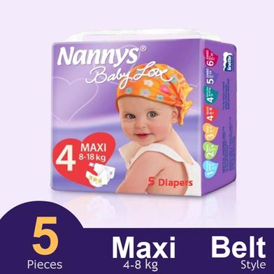 Nannys Baby Love Belt System Baby Diaper (Maxi) (8-18kg) (5pcs) image