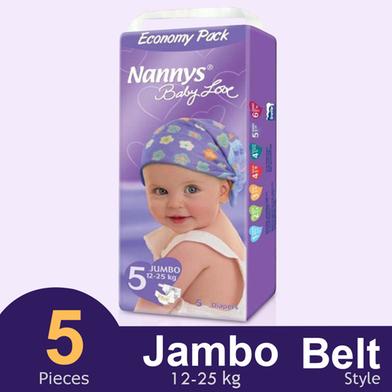 Nannys Baby Love Belt System Baby Diaper (Jumbo) (12-25kg) (5pcs) image
