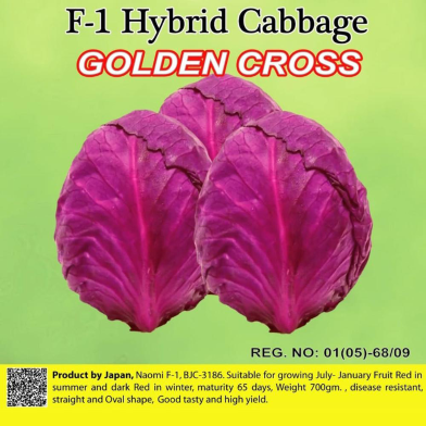 Naomi Seed Cabbage Golden Cross - 1 gm image