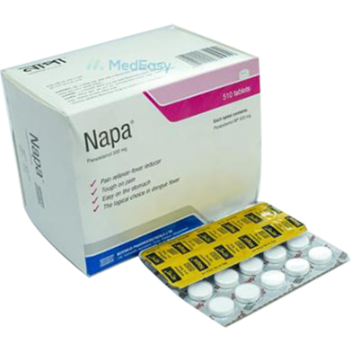 Napa 500 mg 10's Strip Tablet image