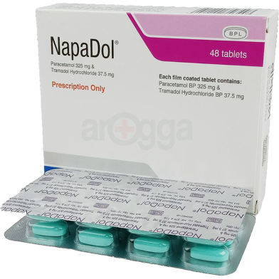 Napadol 325mg Plus 37.5mg 12's Strip Tablet image