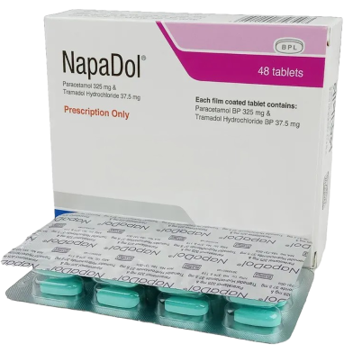 Napadol 325 mg Plus 37.5 mgTablet 12's Strip image