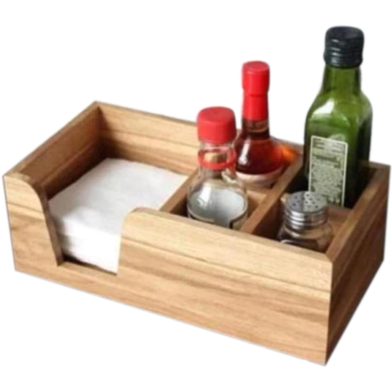 Napkin with sauce holder image