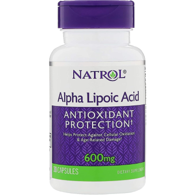 Natrol Alpha Lipoic Acid 600 mg 30 Capsules -476038735 image