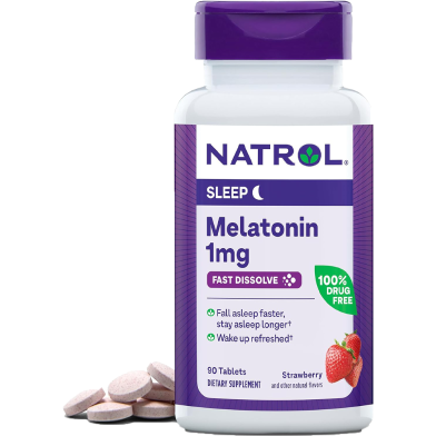 Natrol Melatonin Sleep Support Tablets 1mg 90 Tablets image