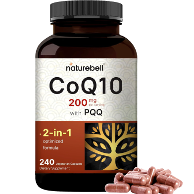 NatureBell CoQ10 200mg With PQQ 240 Veggie Capsules -486972278