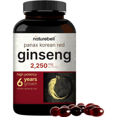 NatureBell Korean Red PanaxGinseng 2250mg – 240 Softgels image