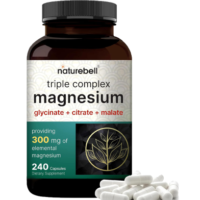 NatureBell Triple Complex Magnesium 300mg 240 Capsules image