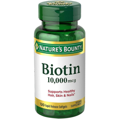 Nature'S Bounty Biotin 10000 MCG - 120 Counts image