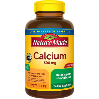 Nature Made Calcium 600 mg – 60 Tablets image