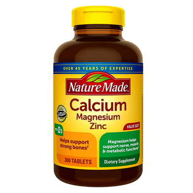 Nature Made Calcium Magnesium Oxide Zinc With Vitamin D3 - 300 Tablets image