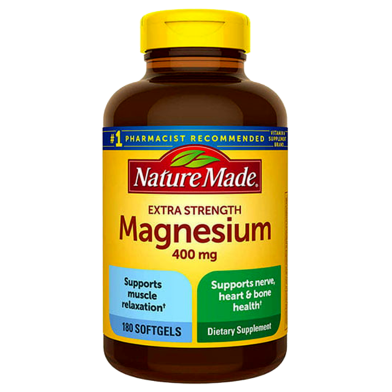 Nature Made Extra Strength Magnesium 400mg - 180 Softgels image