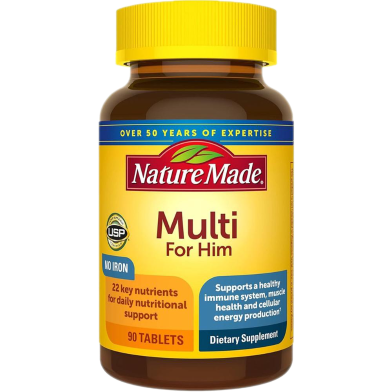 Nature Made Men's Multivitamin Tablets ( Multi for him 90 Tablets) image