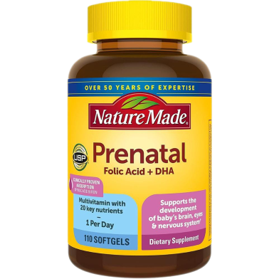 Nature Made Prenatal with Folic Acid plus DHA - 110 Softgels image