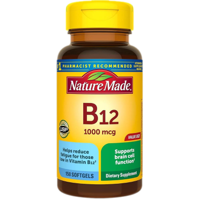 Nature Made Vitamin B12 1000 mcg Supplement - 150 Softgels image