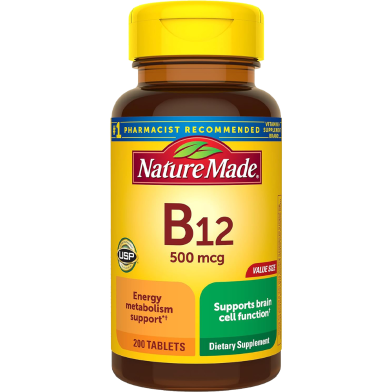 Nature Made Vitamin B12 500 mcg 200 Tablets image