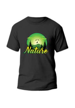 Nature Men's Stylish Half Sleeve T-Shirt image