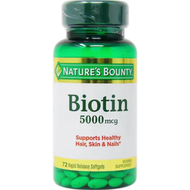 Nature’s Bounty Biotin 5000 mcg image