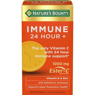 Nature's Bounty Immune 24 Hour plus 1000mg - 50 Softgels image