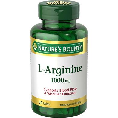 Nature's Bounty L-Arginine 1000 mg - 50 Tablets image