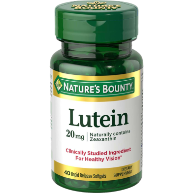 Nature's Bounty Lutein 20mg 40 Softgels image