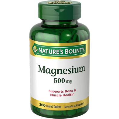 Nature's Bounty Magnesium 500 Mg - 200 Coated Tablets image