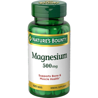 Nature’s Bounty Magnesium 500 mg 100 Tablets image