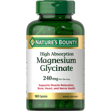 Nature's Bounty Magnesium Glycinate 240mg 180 Capsules image