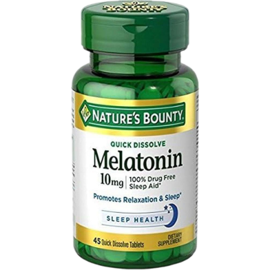 Nature's Bounty Melatonin 10 mg- 45 Quick Dissolve Tablets image