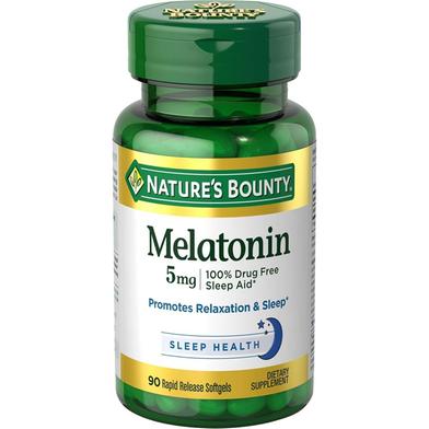 Nature's Bounty Melatonin 5 mg - 90 Softgels image