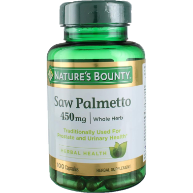 Nature’s Bounty Saw Palmetto 450mg 100 Capsules image