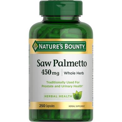 Nature’s Bounty Saw Palmetto 450mg - 250 Capsules image